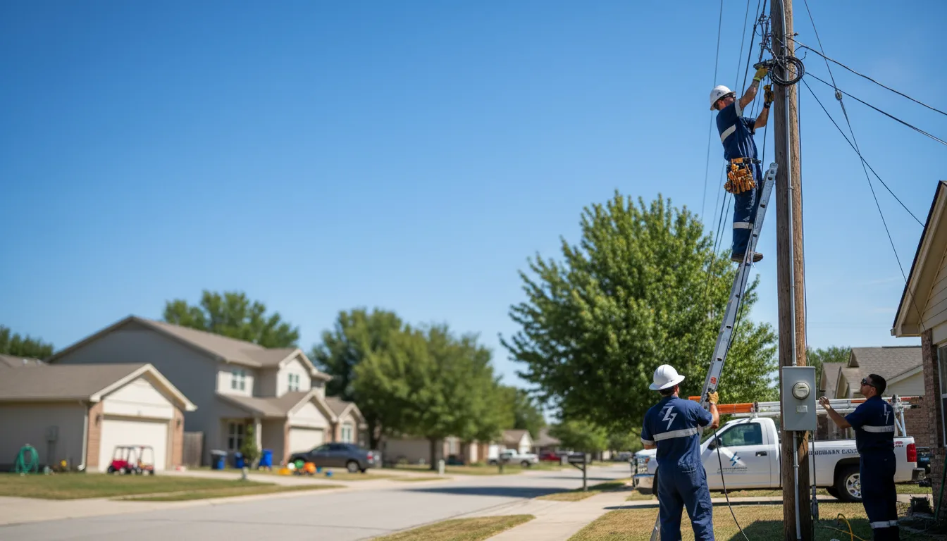 Residential electrician providing installation services in Burghill, OH